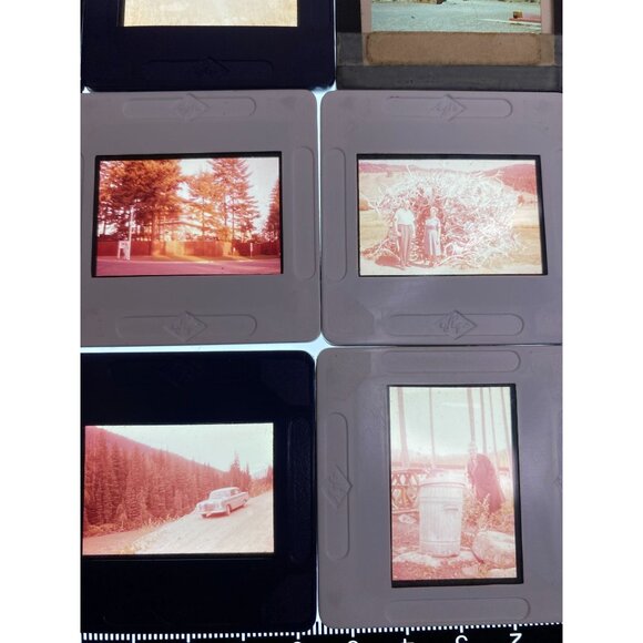 Vtg Lot of 22 Misc. Glass Slides Travel Grand Canyon Buffalo Cars Scenery - Picture 7 of 12